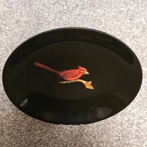 Couroc Mid-century Modern Cardinal Decorative Plate
